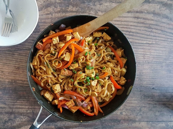 One Pan Coconut Noodles